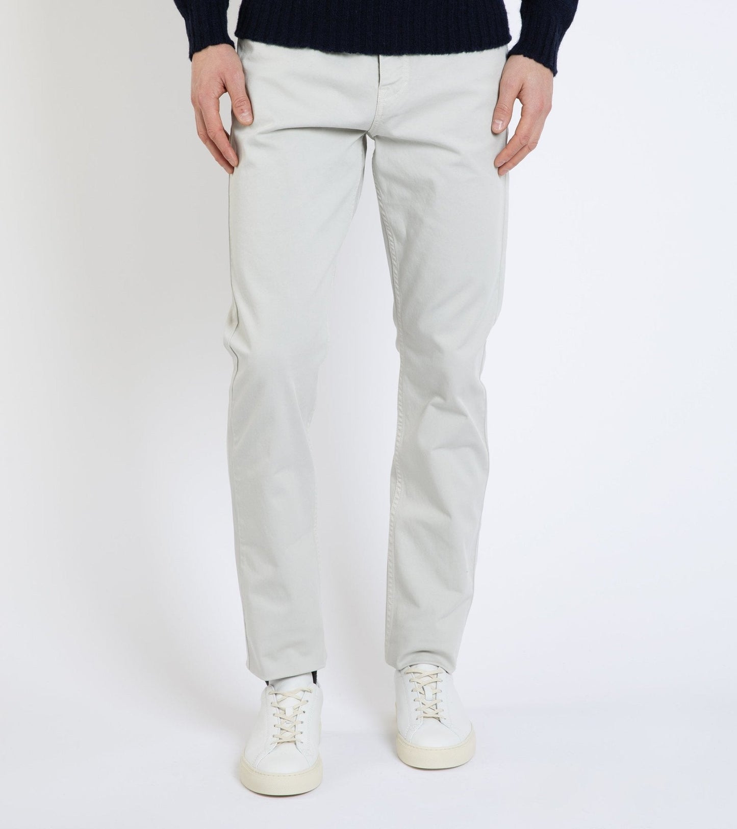 Trunk Duke Cotton 5 Pocket Trousers: Stone