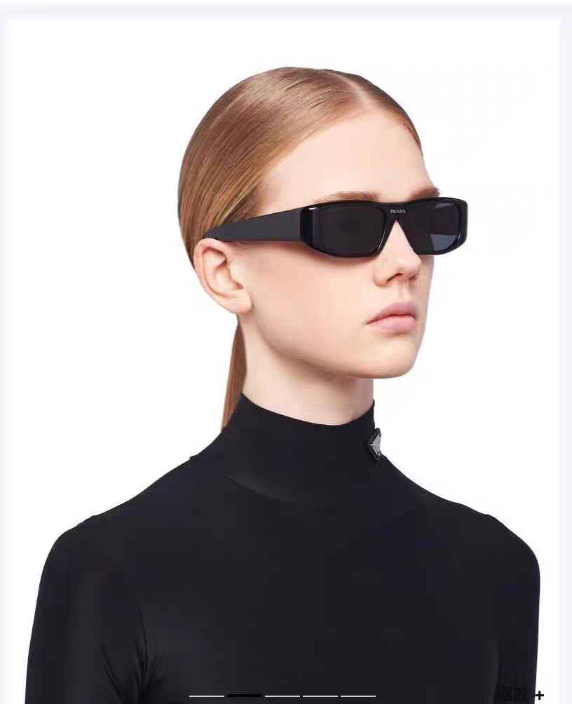 24 new unisex retro rectangular integrated sunglasses 1824042404
