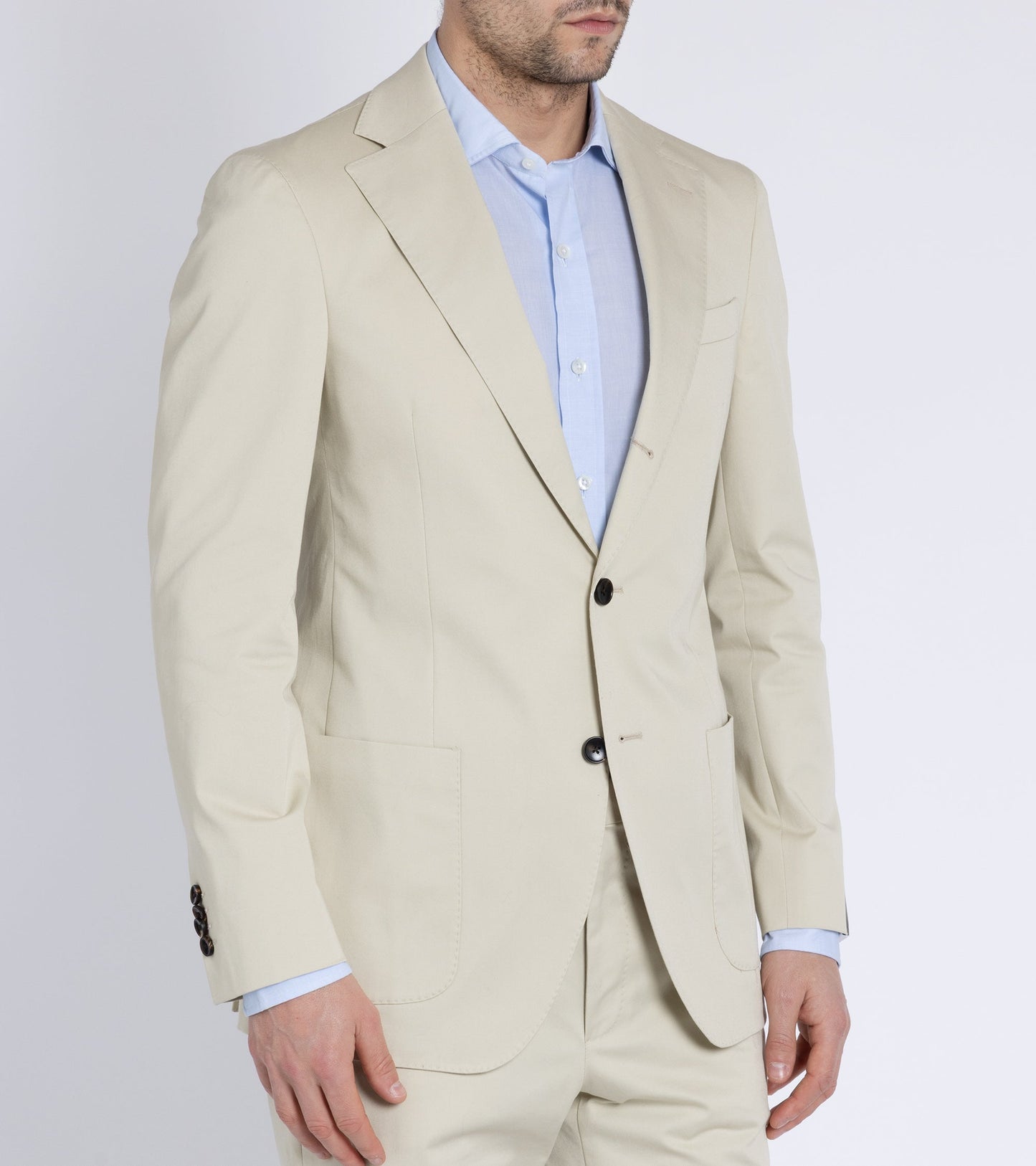 Trunk Walbrook Cotton Suit Jacket: Beige