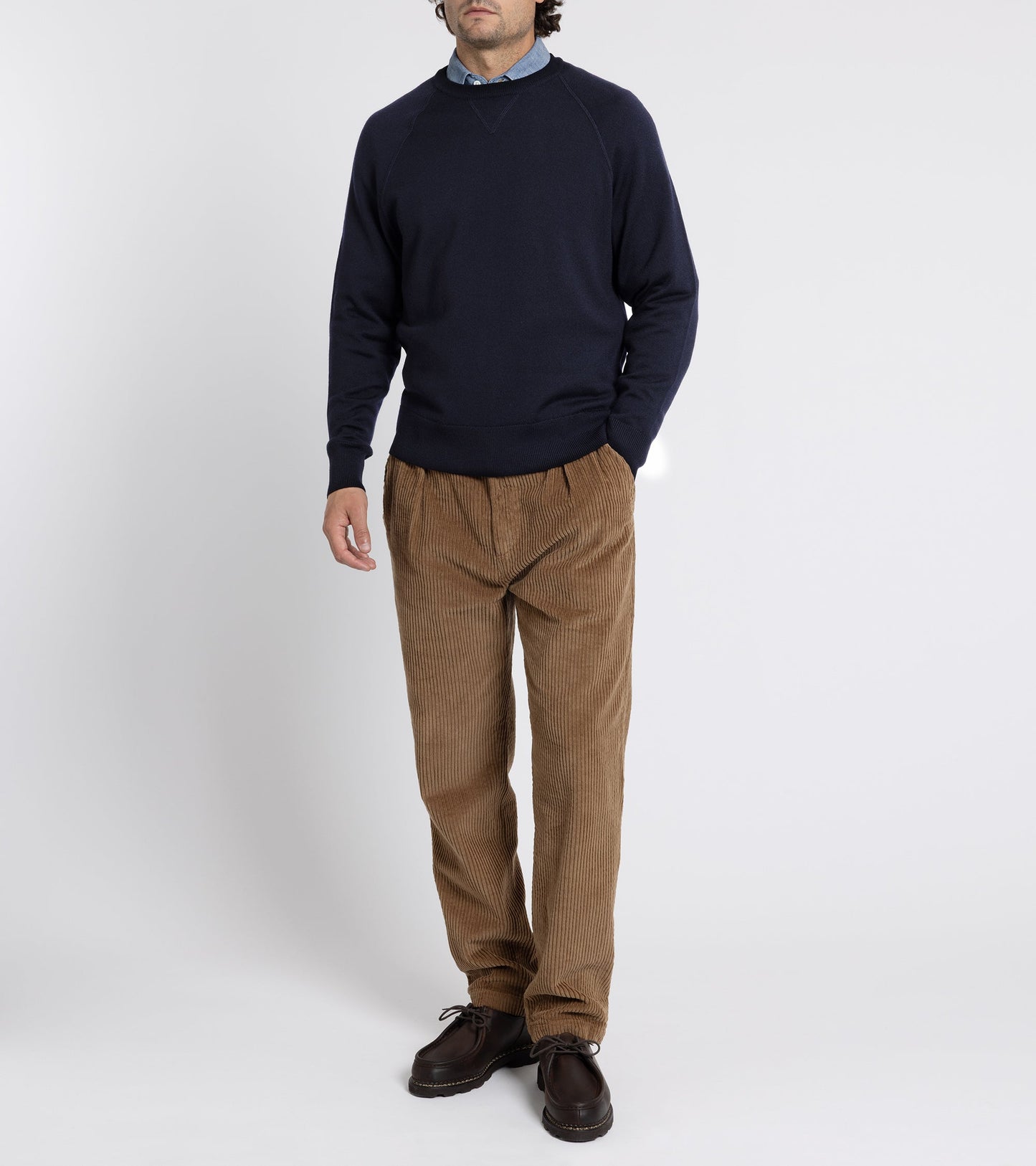 East Harbour Surplus Oxnard Wide Cotton Cord Easy Trousers: Light Brown