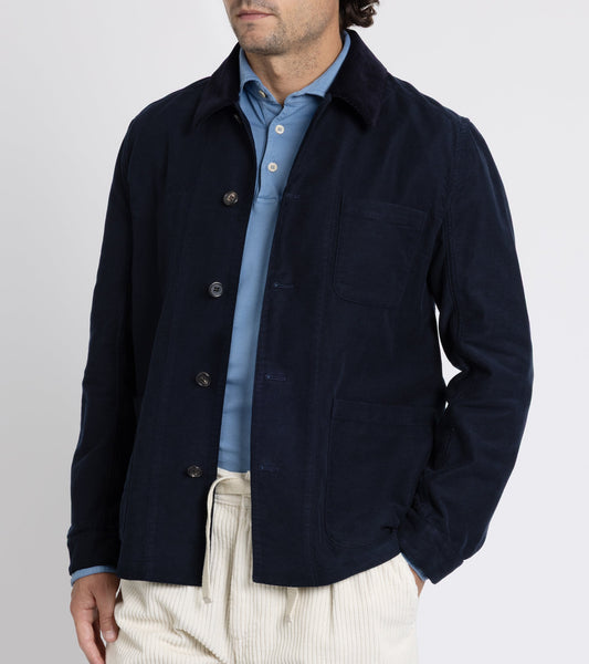 Trunk Coleman Cotton Moleskin Chore Jacket: Navy