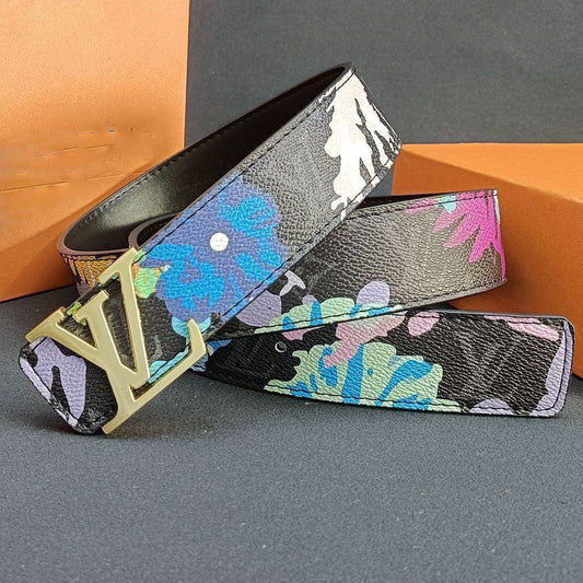 2023 New Trend Handmade High Quality V Logo Fashion Belt