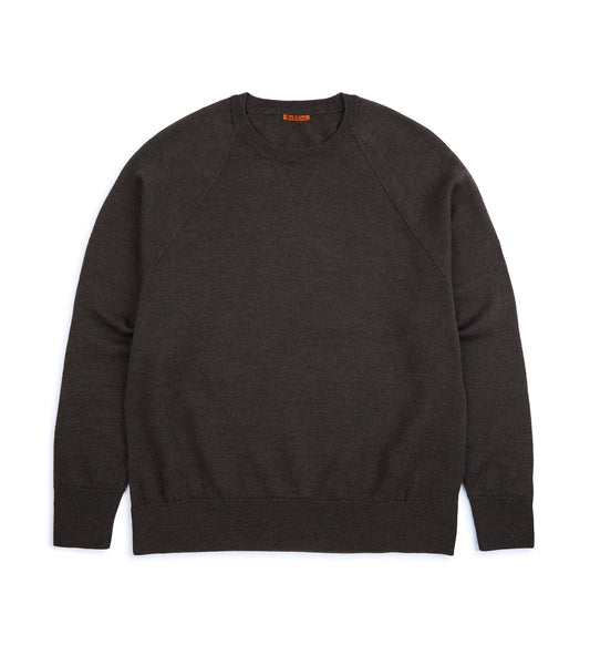 Barena Griego Basilio Merino Knit Sweatshirt: Brown