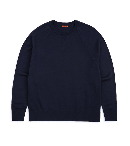 Barena Griego Basilio Merino Knit Sweatshirt: Navy