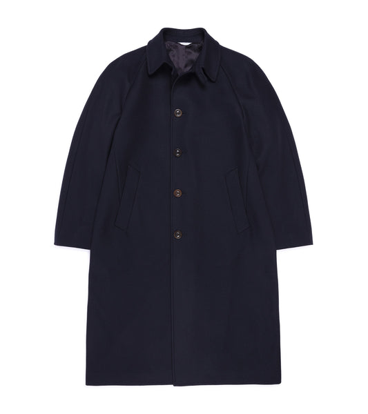 Boglioli Wool Tiroler Overcoat: Navy