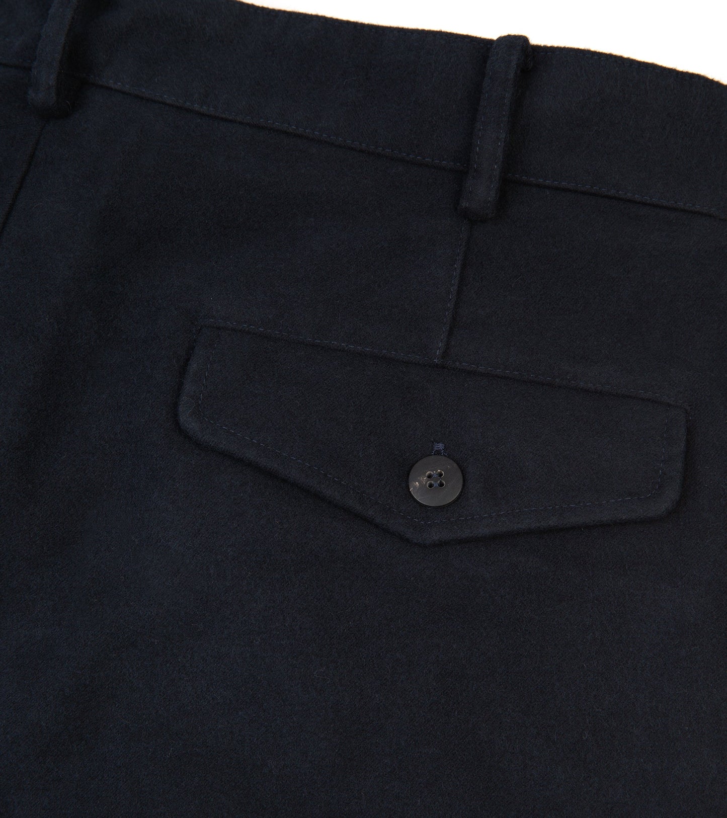 Doppiaa Aalghero Moleskin Pleated Trousers: Navy