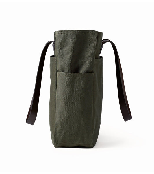 Filson Rugged Twill Open Tote Bag: Otter Green