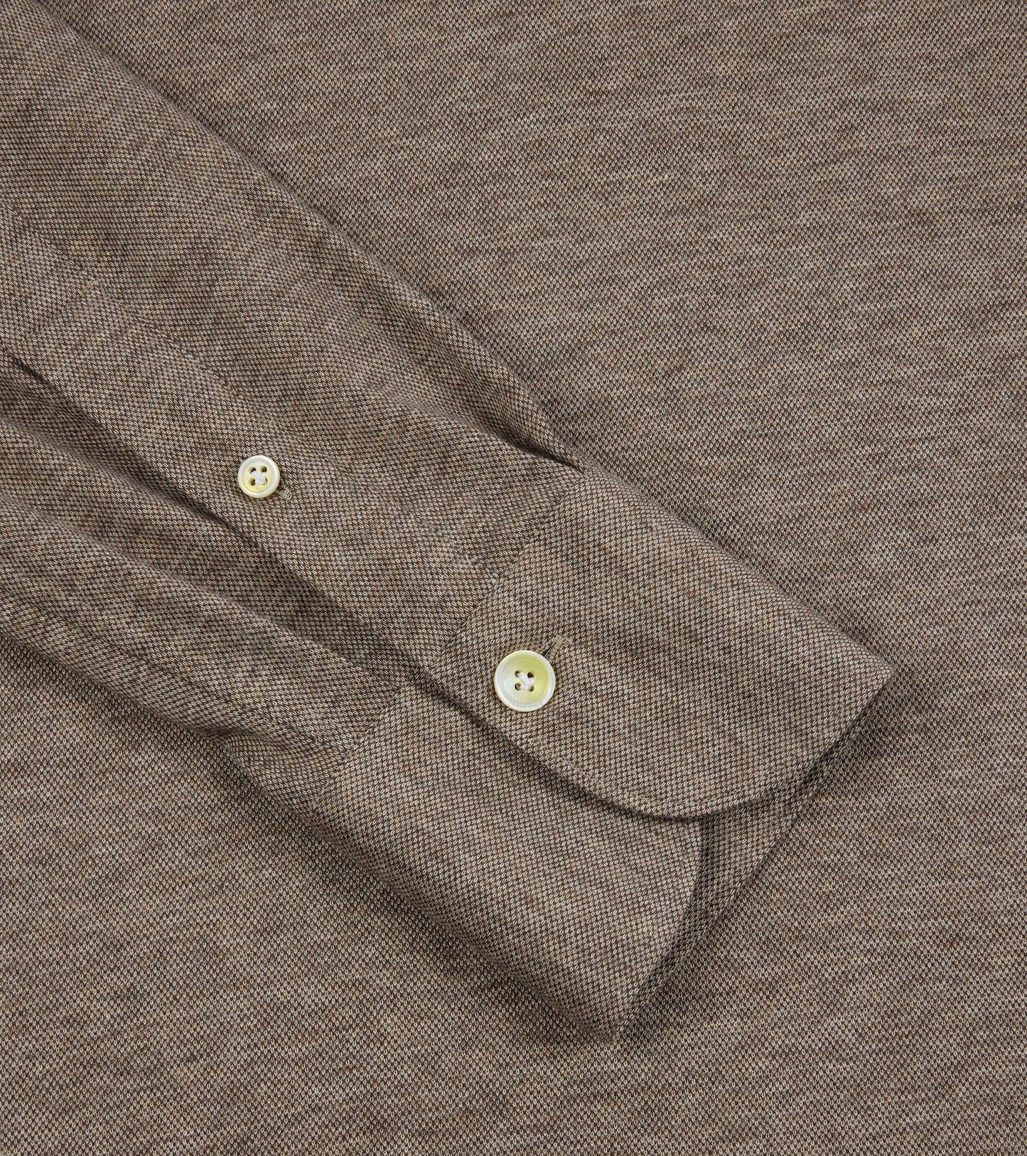 Finamore Orlando Cotton Cashmere Polo Shirt: Biscuit