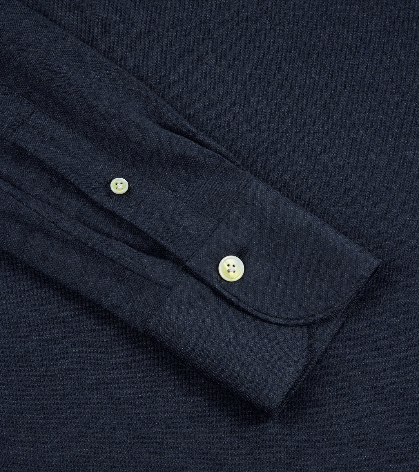 Finamore Orlando Cotton Cashmere Polo Shirt: Navy