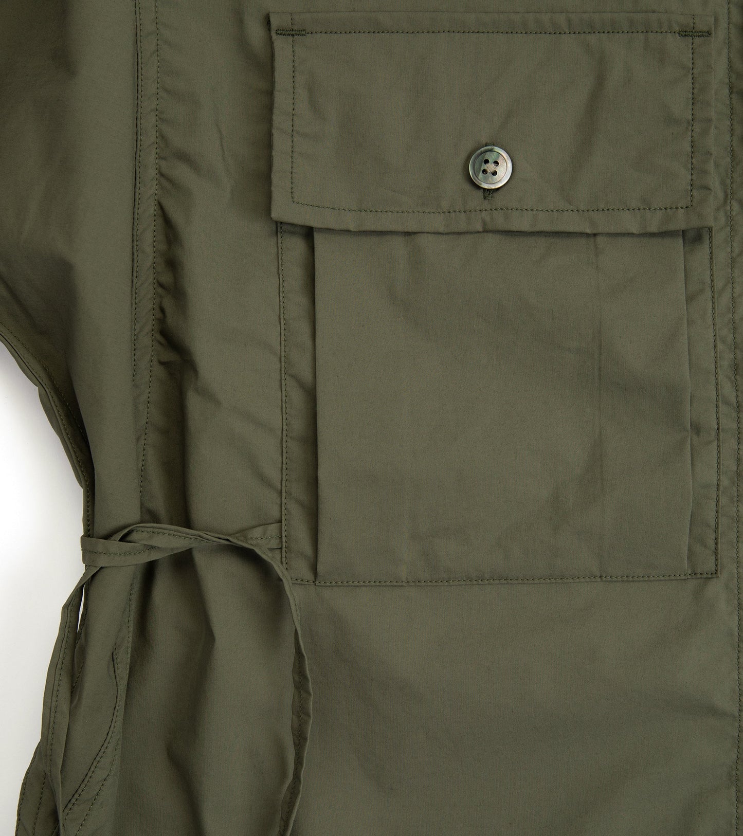 Kaptain Sunshine Cotton Poly Field Shirt Jacket: Dull Olive