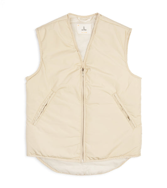La Paz Penuco Ripstop Padded Vest: Ecru