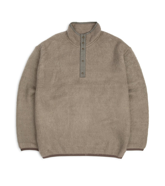 Nanamica Mohair Mix Fleece Pullover: Beige