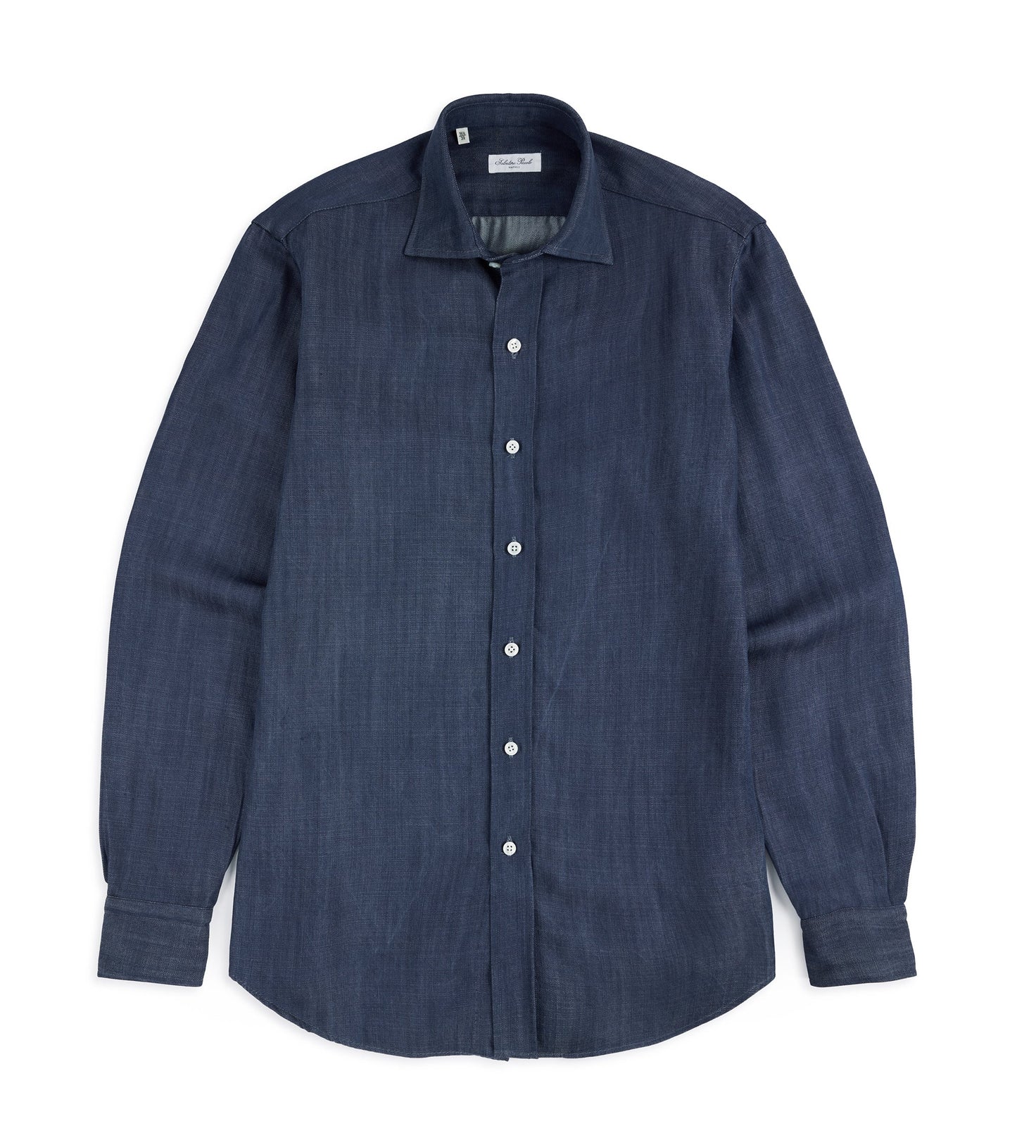 Salvatore Piccolo Lyocell Denim Shirt: Mid Blue
