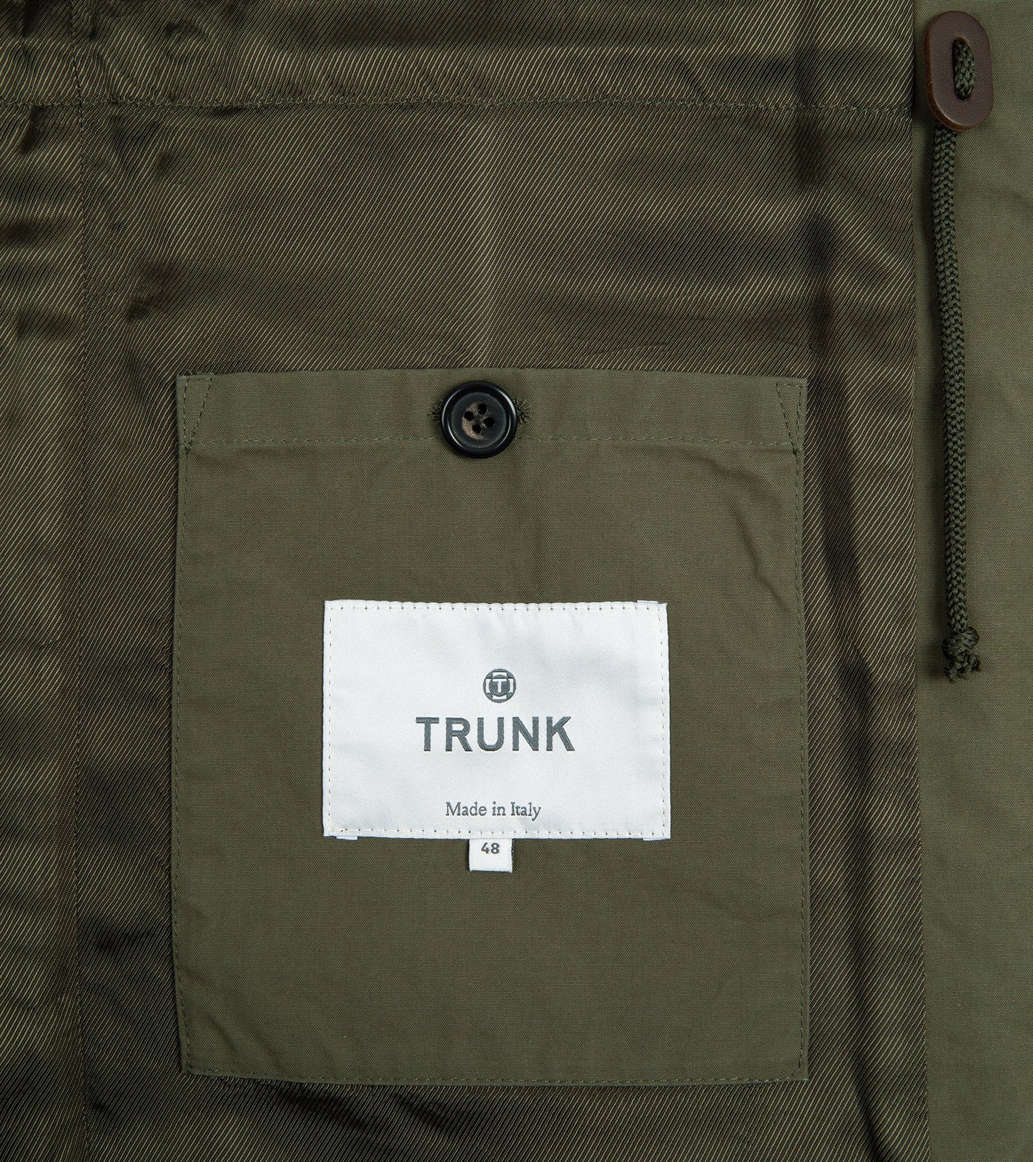 Trunk Blandford Waxed Cotton Field Jacket: Dark Olive