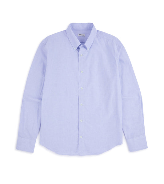 Trunk Eldon Cotton Linen Shirt: Light Blue