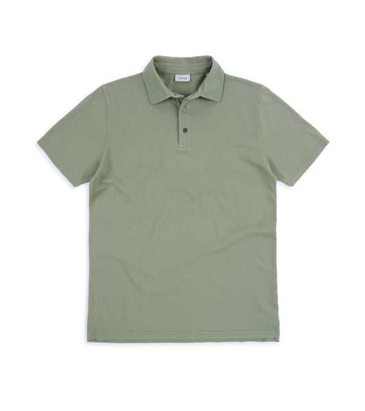 Trunk Moxon Short Sleeve Polo Shirt: Green Tea