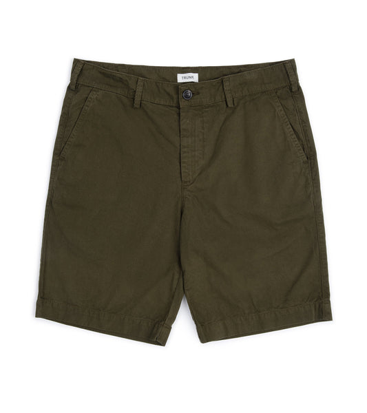 Trunk Hyde Garment Dyed Cotton Shorts: Dark Olive