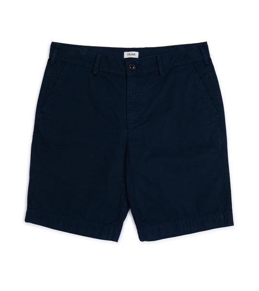 Trunk Hyde Garment Dyed Cotton Shorts: Navy