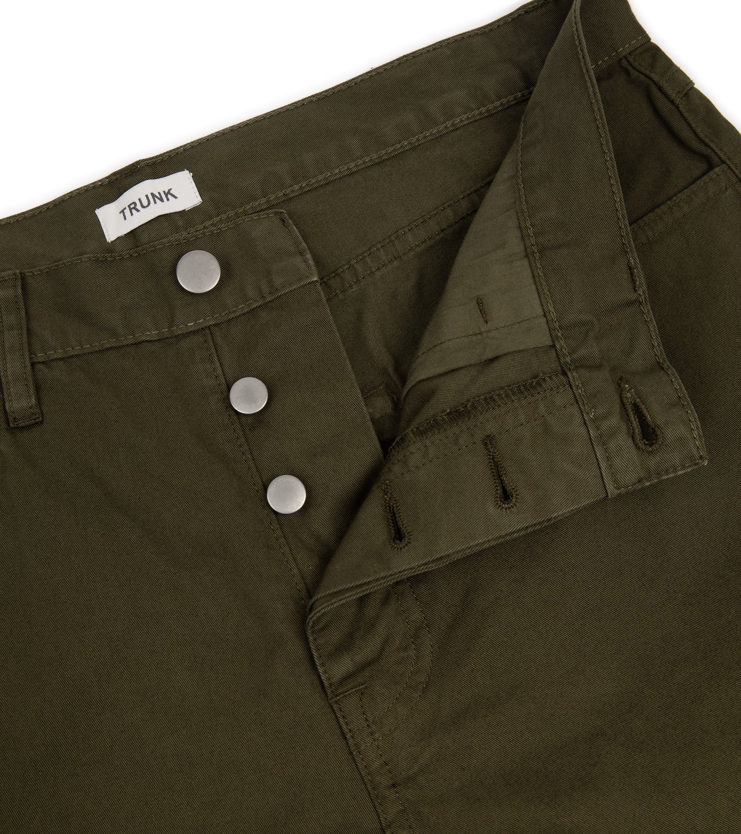 Trunk Duke Cotton 5 Pocket Trousers: Dark Olive
