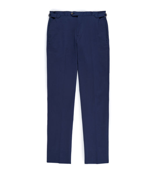 Trunk Walbrook Cotton Suit Trousers: Navy
