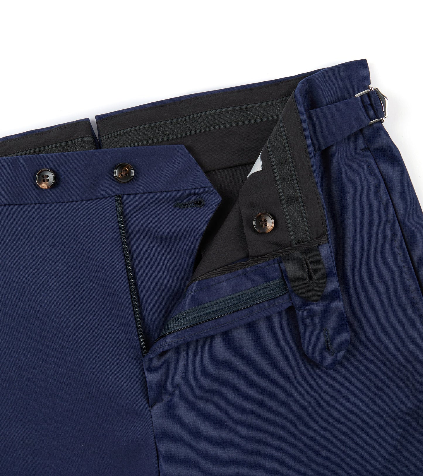 Trunk Walbrook Cotton Suit Trousers: Navy