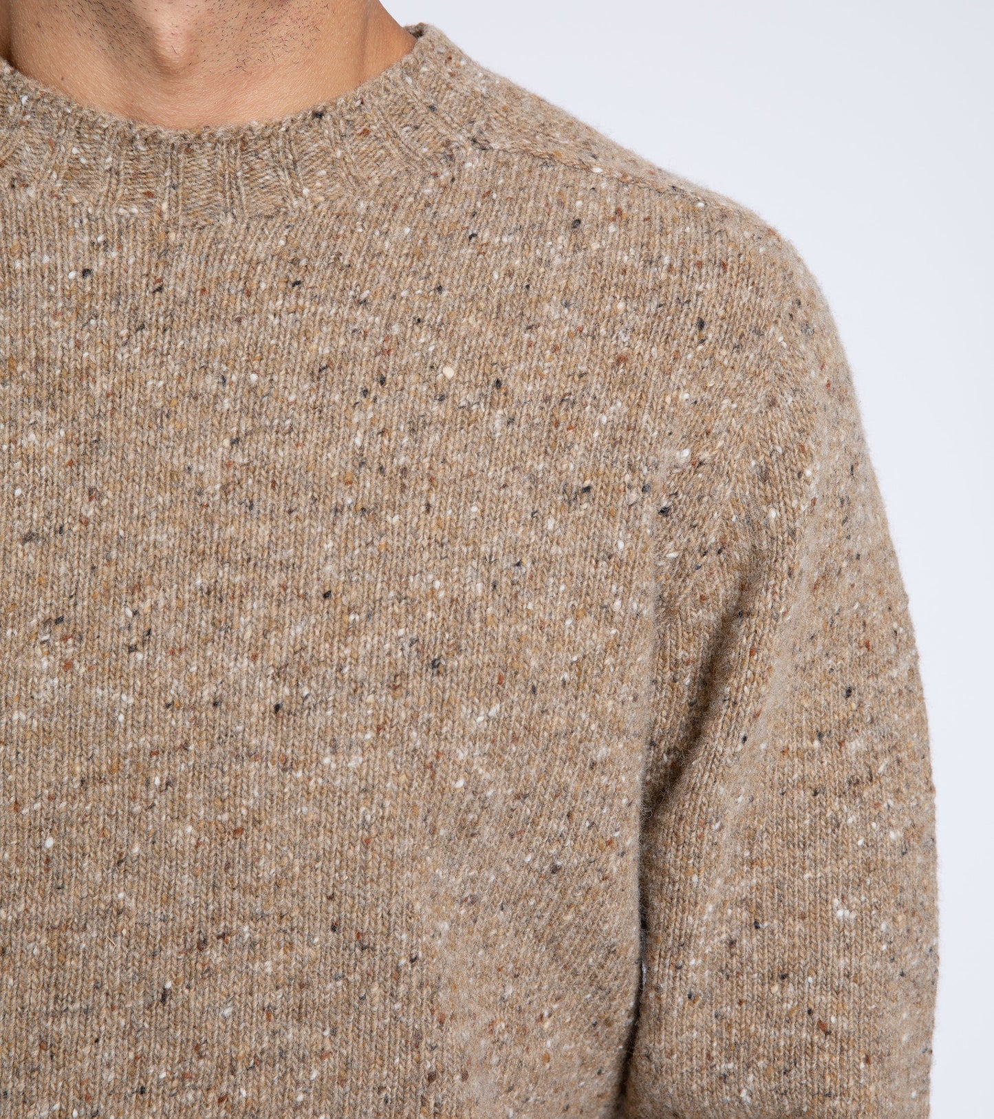 Trunk Berwick Donegal Crew Sweater: Beige
