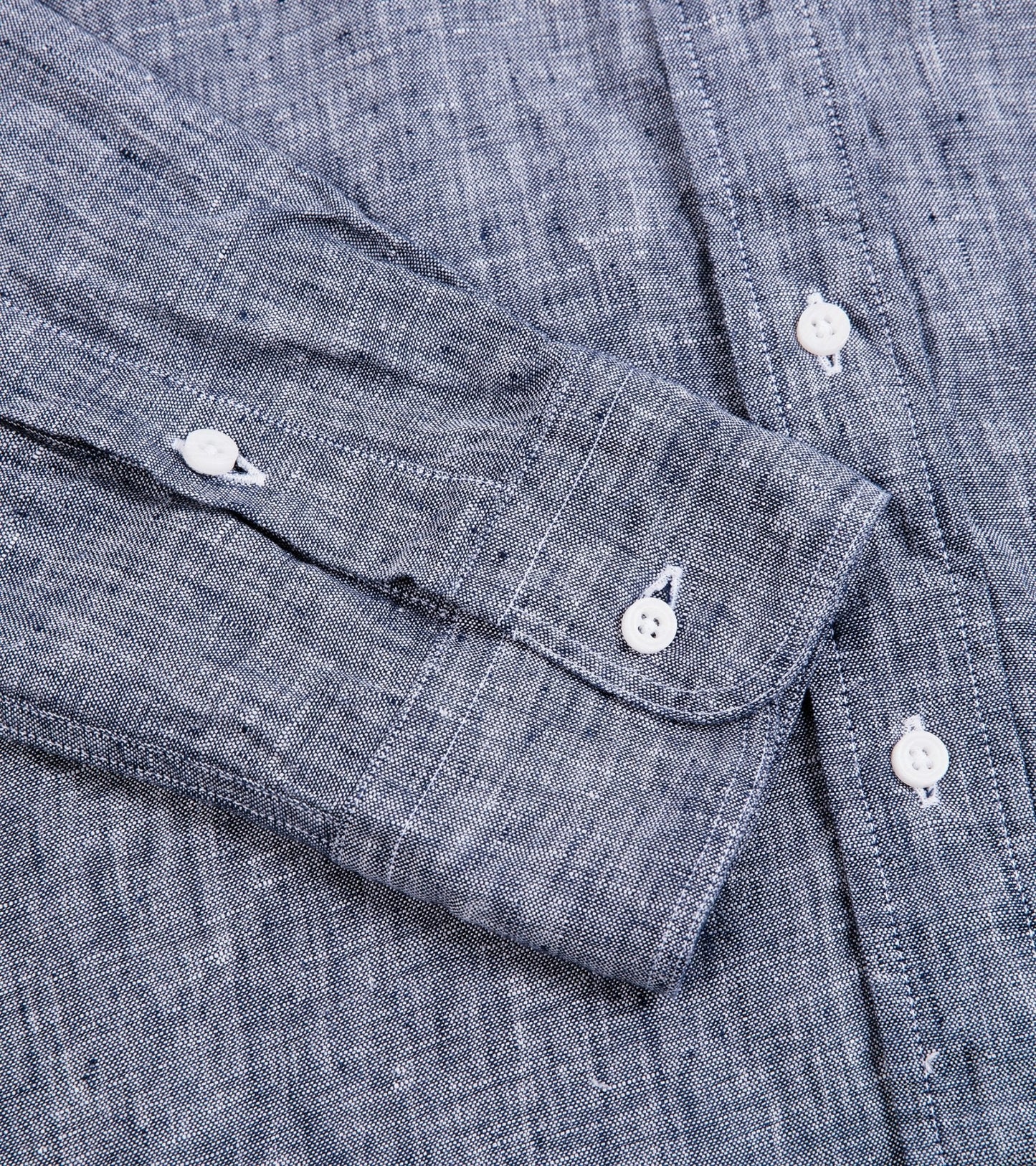 Gitman Vintage Slubby Japanese Linen Button Down Shirt: Navy