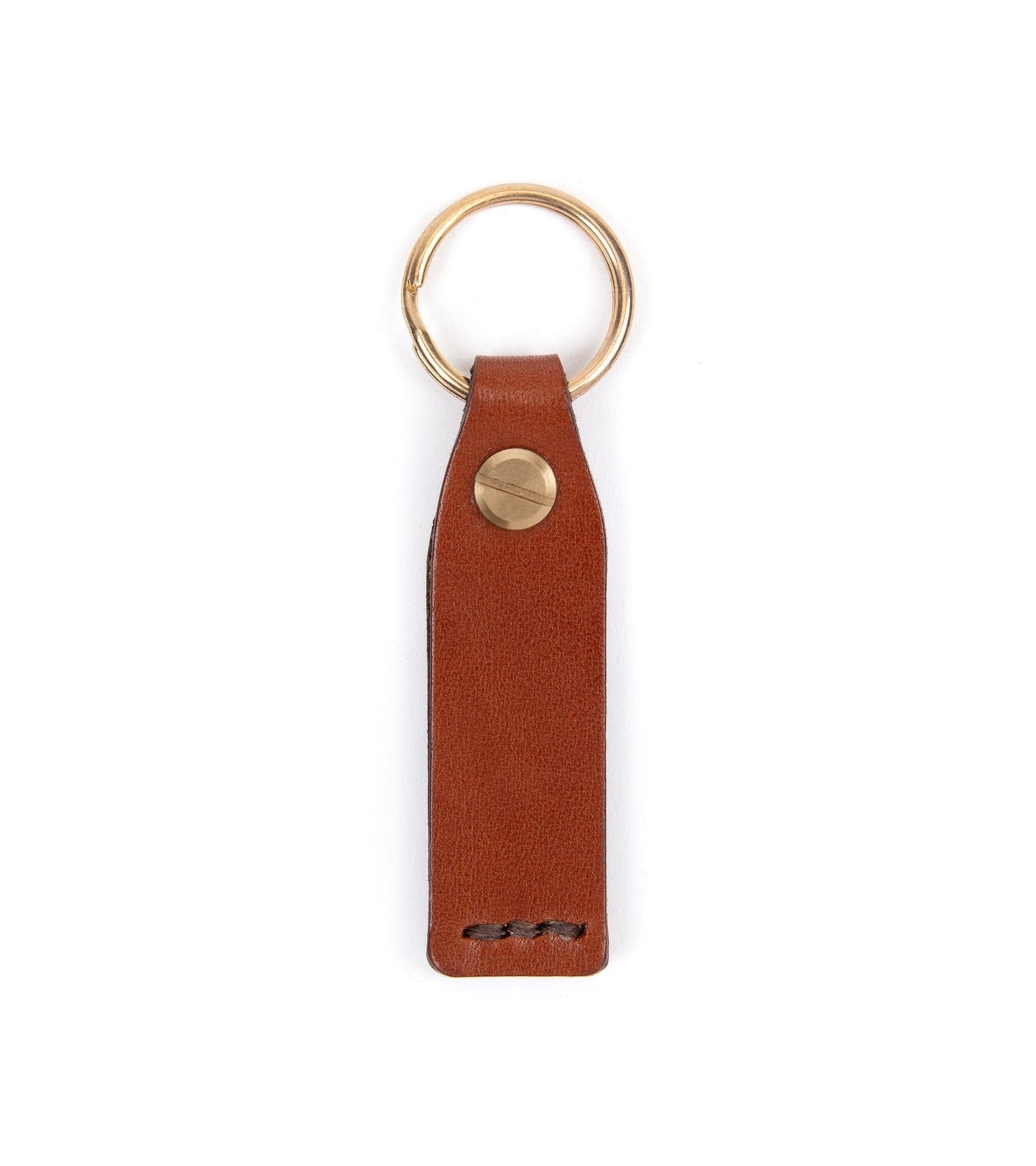 Hardy & Parsons Leather Key Fob: Tan