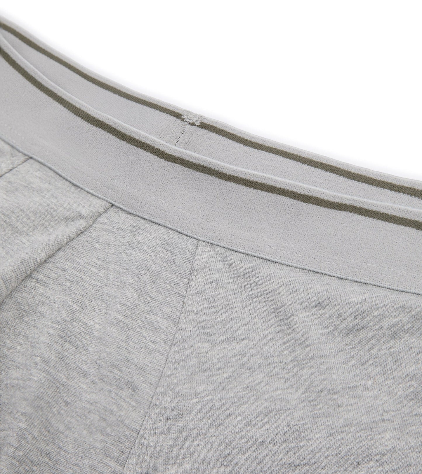 Trunk 2 Pack Organic Cotton Boxer Briefs: Grey Marl