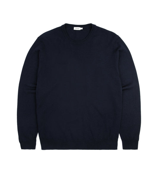 Trunk Harley Merino Crew Neck Sweater: Navy