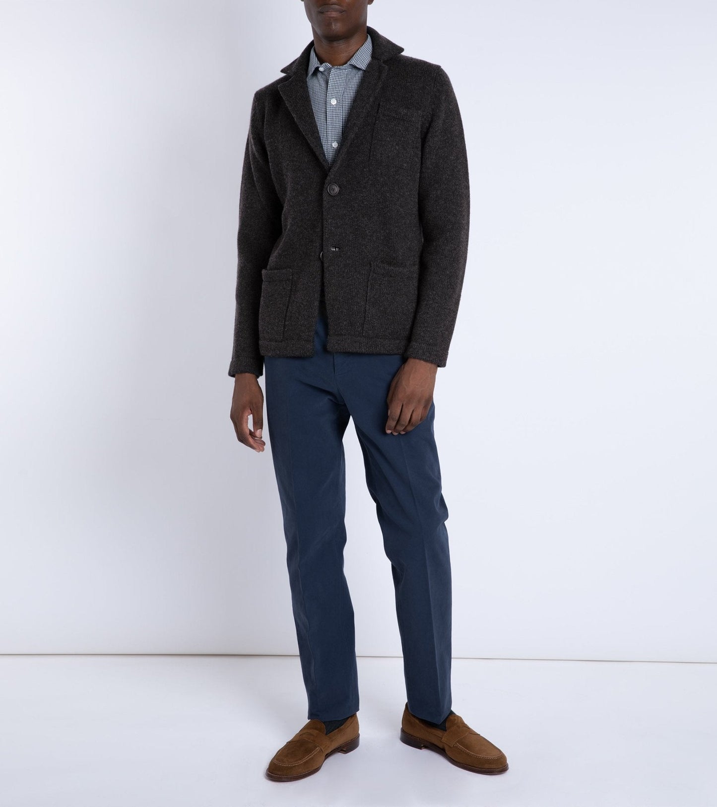 Trunk Stanhope Cotton Twill Trousers: Washed Navy