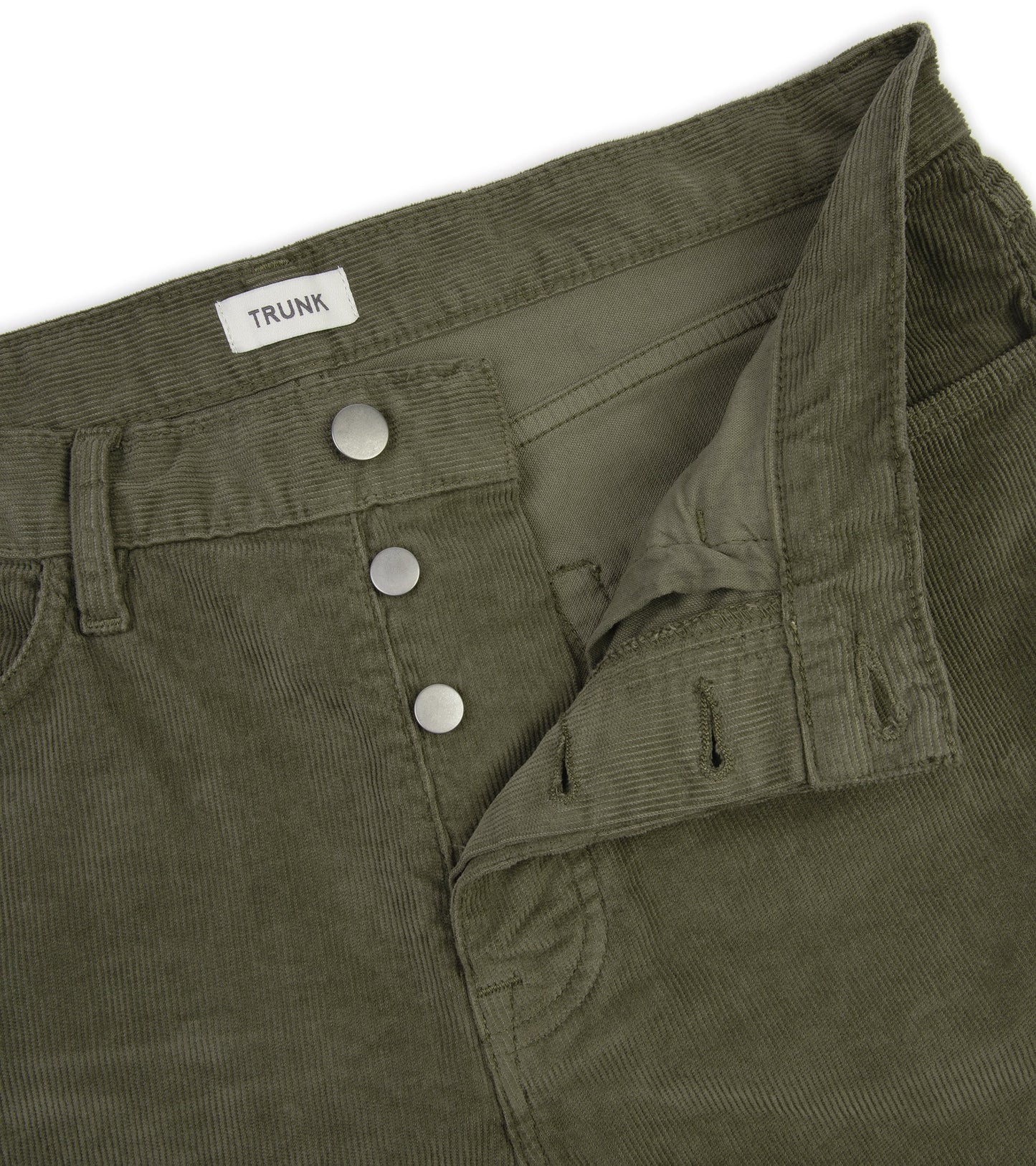 Trunk Duke Corduroy 5 Pocket Trousers: Faded Olive