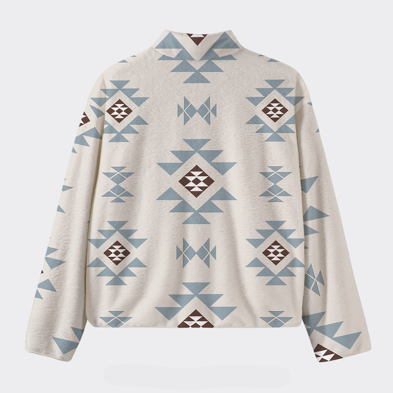 Aztec Pattern Design Fleece Jacket_3